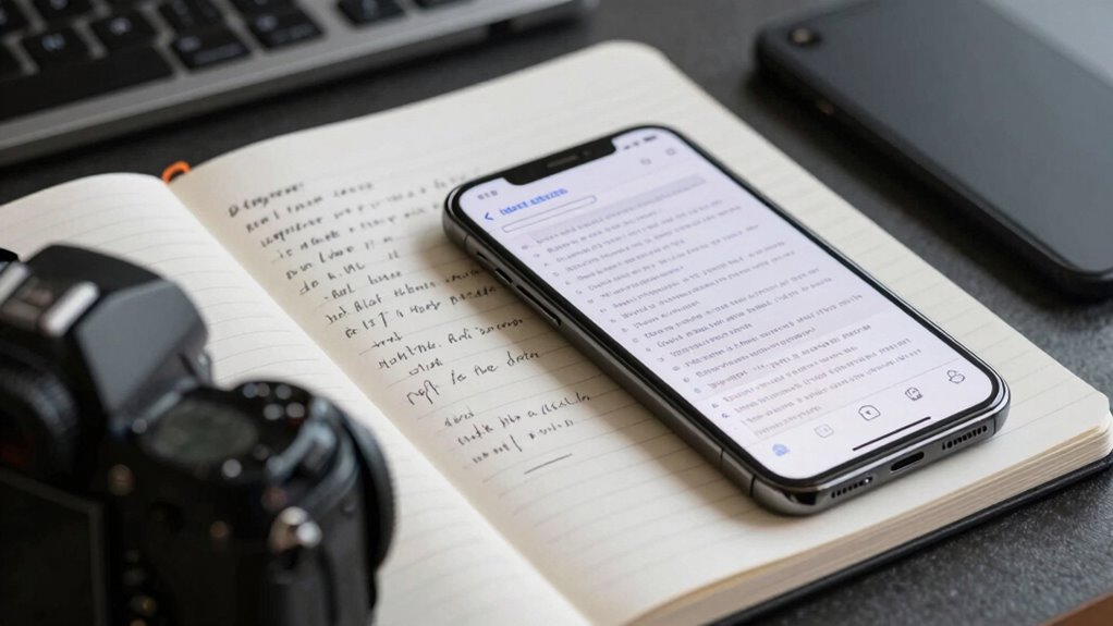 easy accessible organized notes