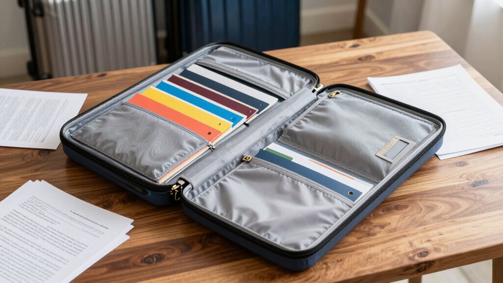 family travel document organizer