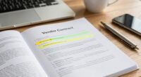 important vendor contract clauses