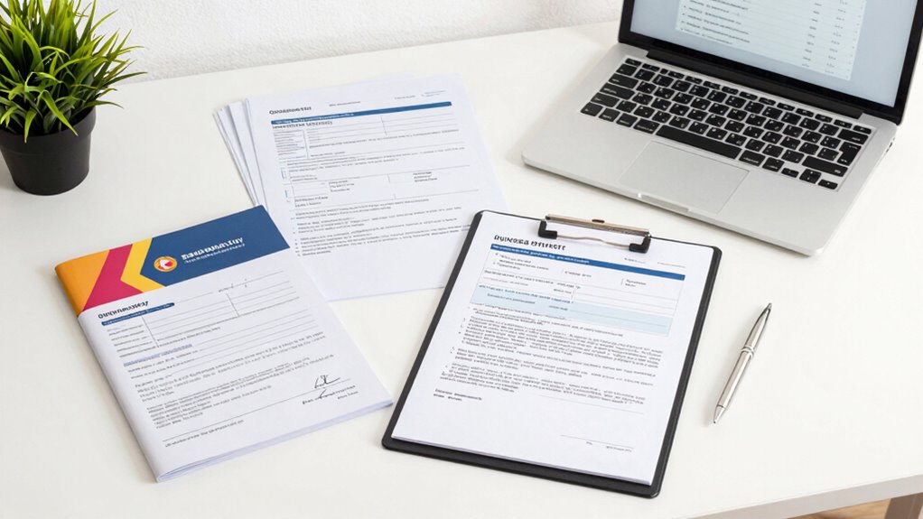 initial new business paperwork