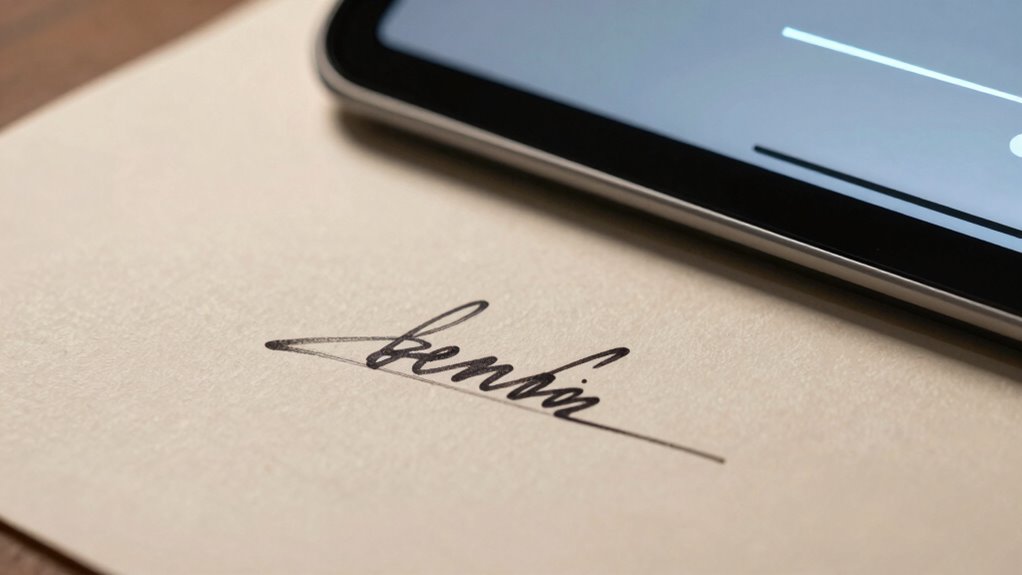 legal acceptance of signatures