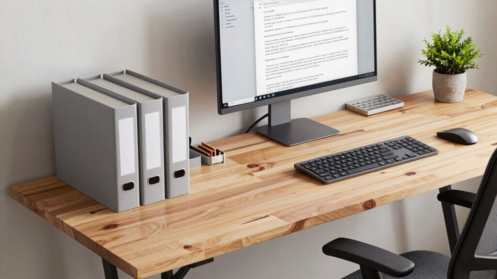 maintain organized workspace habits