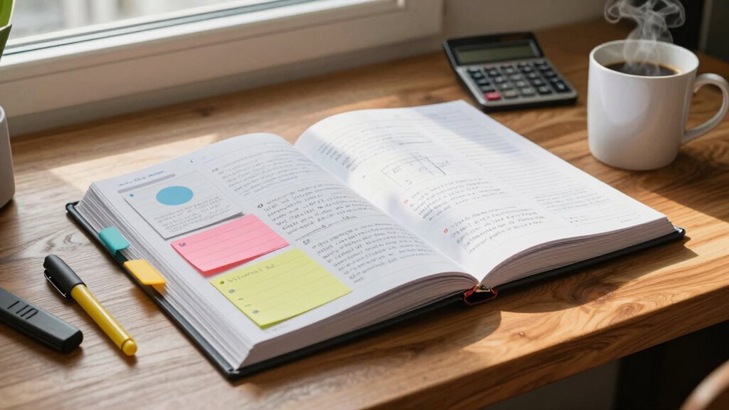 organized binder improves exam preparation