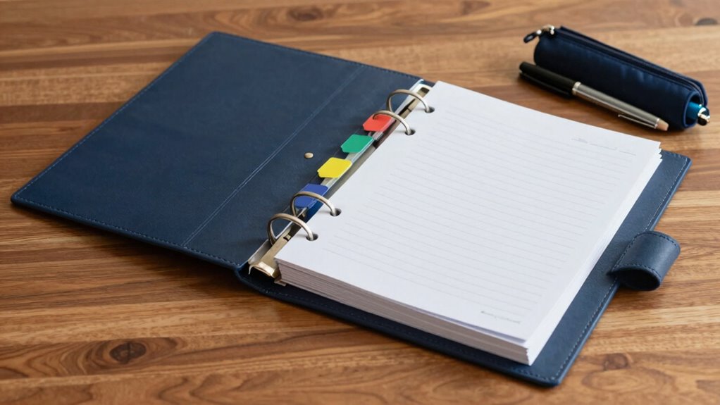 organized durable study supplies