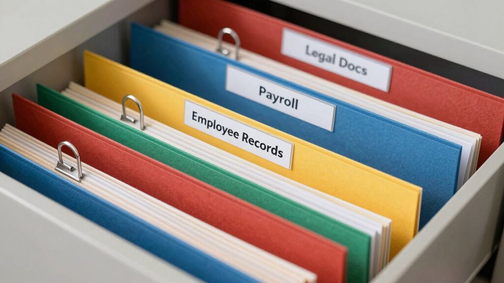 organized files ensure compliance
