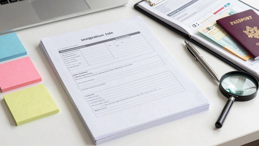 prepare documents for immigration