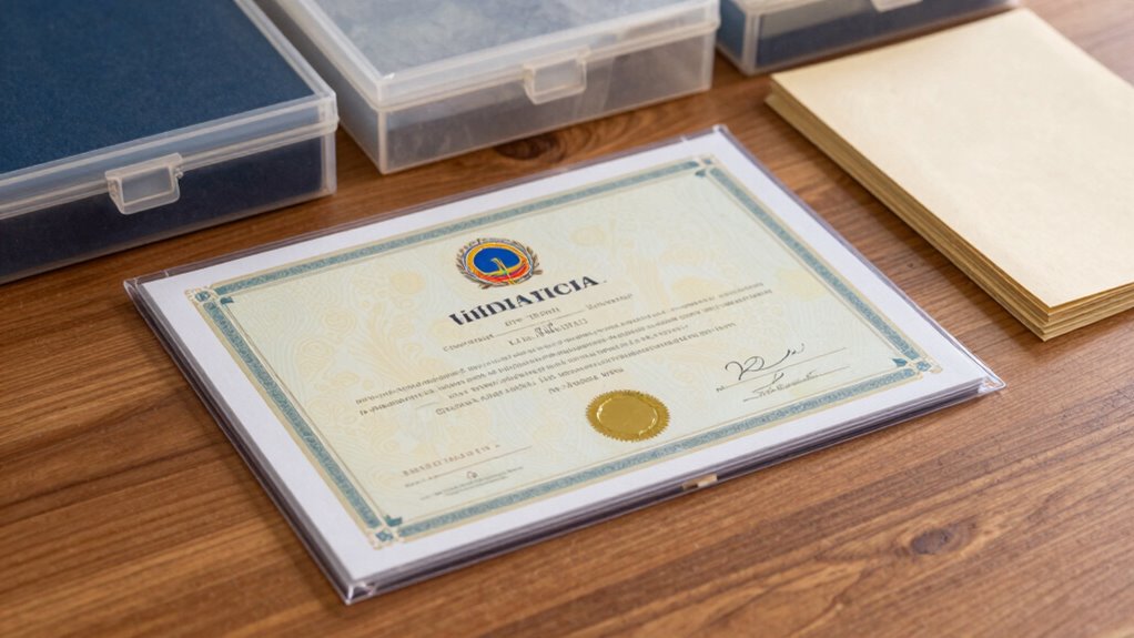 proper certificate storage techniques
