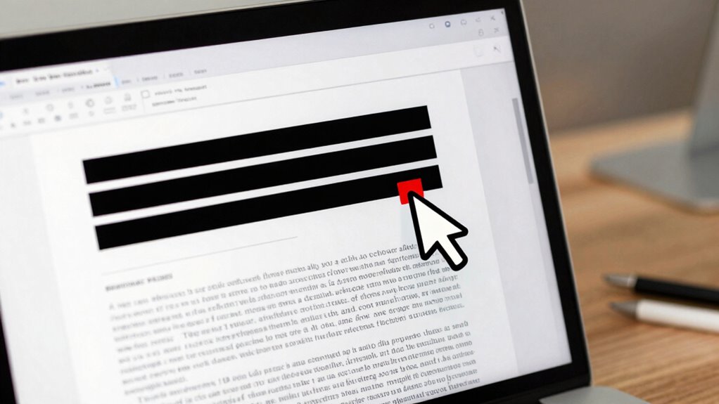 proper permanent redaction techniques