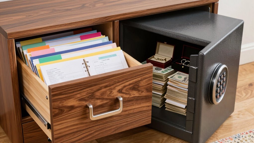 proper storage of important items