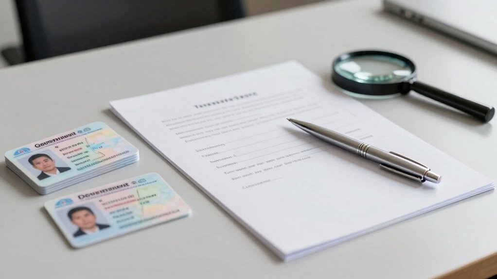 required id and documents