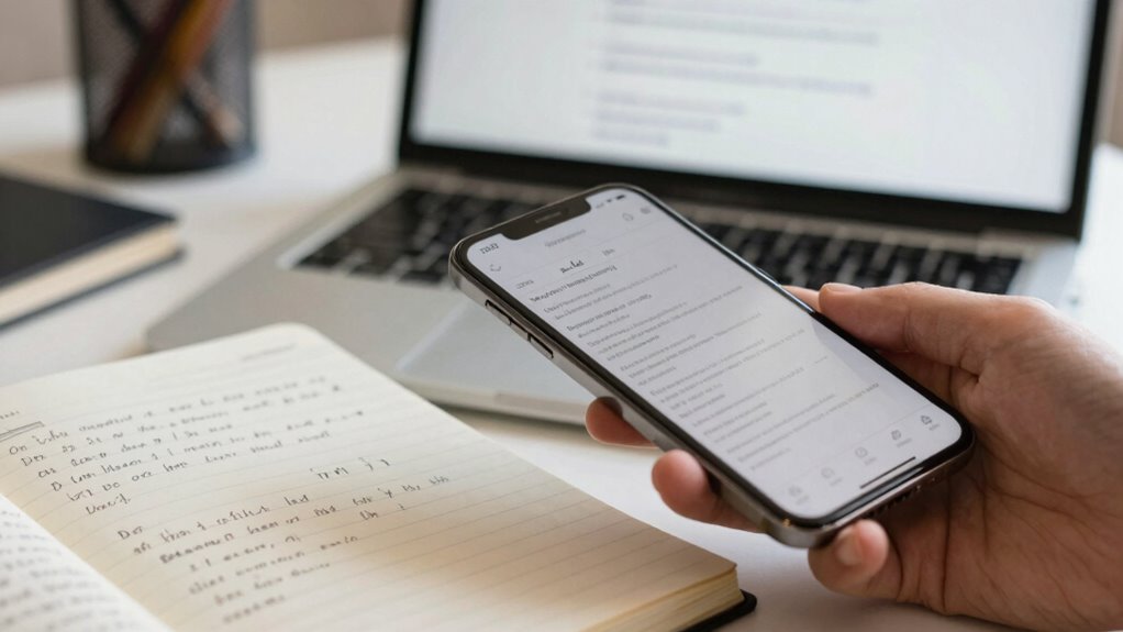 searchable handwritten note conversion