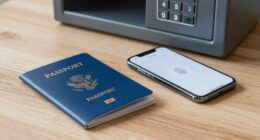 securely store passport copies