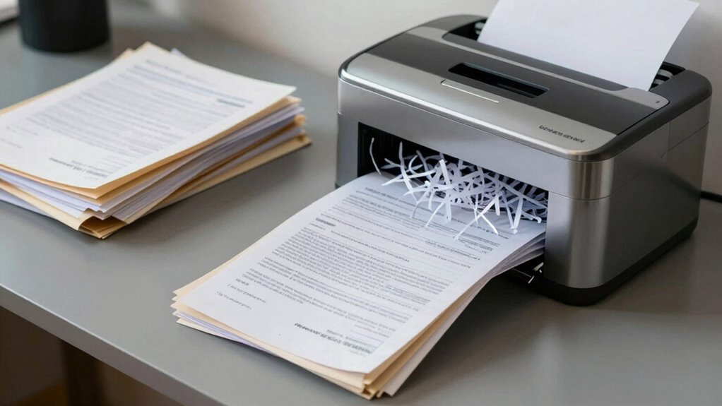 shred outdated documents regularly