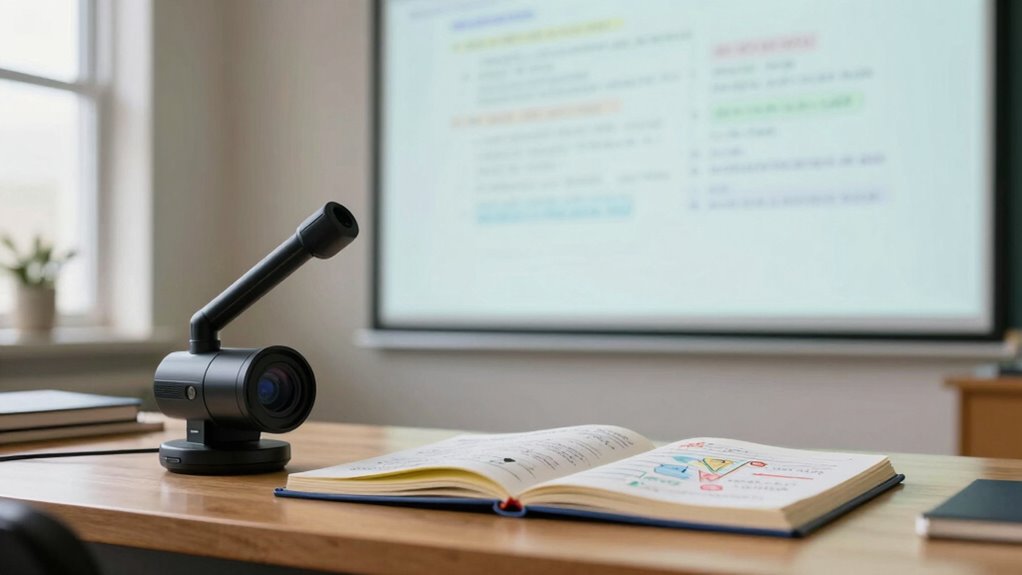 stress free document camera teaching