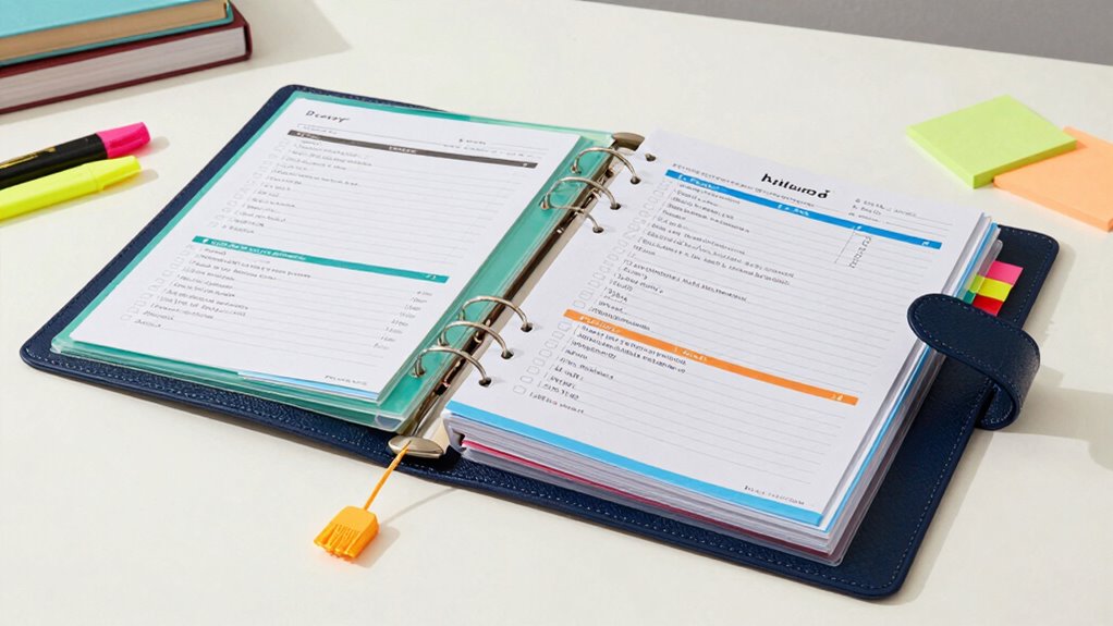 subject specific binder organization