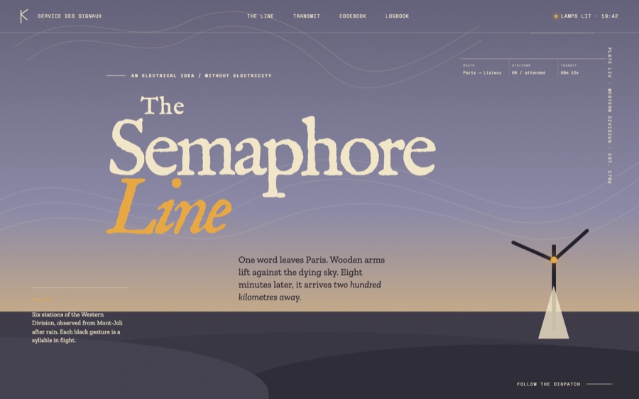 The Semaphore Line — Dispatches Across the Dusk