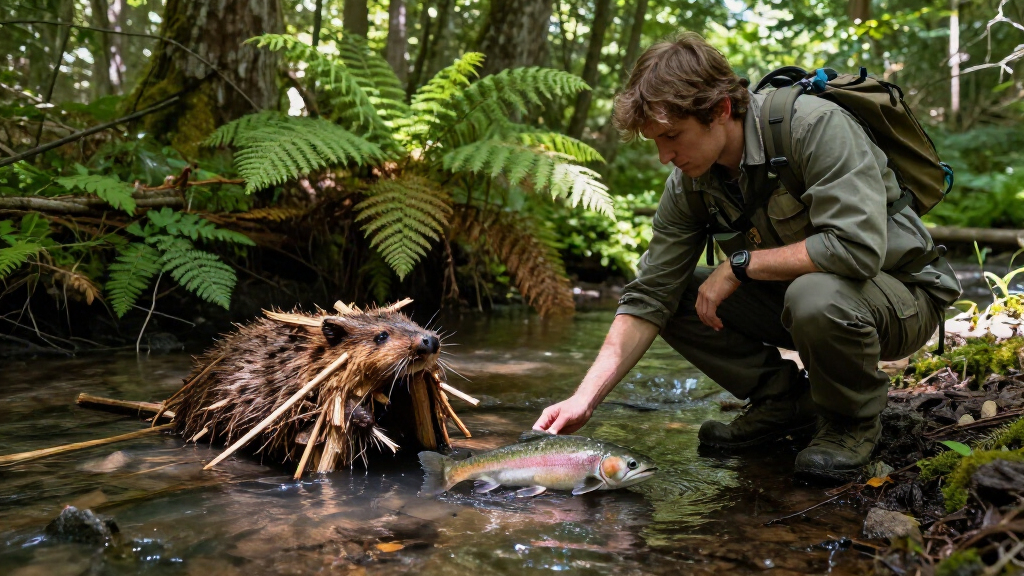 Artificial Beaver Dams Saw Juvenile Coho Salmon Survival Rates Go From 8% To 60%